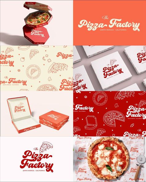 When your brand is complete - THE PIZZA FACTORY 🍕 Your brand identity is the heart of your small business - it’s how customers recognize and connect with you 💖 A complete brand identity sets you apart, builds trust, and turns first-time buyers into loyal fans 🥰 Ready to work on your brand? Let’s create something unforgettable together 🌟 DM me or fill out the inquiry form to get started! 🫶🏻 #branddesigner #logodesigner #graphicdesign #graphicdesigner #graphicdesigners #branddesigners #l... Pizza Branding Design, Pizza Factory, Pizza Branding, Pizza Menu, Brand Board, Dm Me, Brand Identity, Get Started, Branding Design