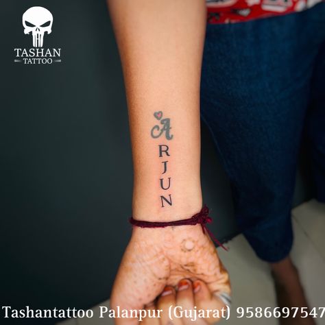 TashanTattoo
AshokTattooWala
S.4.5,Tirupati plaza
Opp. New bus stand
Near gd modi collage
Palanpur (gujrat)
9586697547
9687533310 Arjun Name Tattoo, Name Tattoo, Tattoos