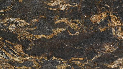 Black Fusion is a unique and elegant granite. Its nebulous style features a dark black background with golden veining and white speckling. Black Fusion gives character to any application whether it be a kitchen countertop, bathroom vanity, fireplace surround, or outdoor living space. Dark Marble Countertops, Absolute Black Granite Countertops, Lake House Deck, Caledonia Granite, Granite Kitchen Countertop, Quartz Countertops Cost, Caesarstone Quartz Countertops, Cost Of Granite Countertops, Black Pearl Granite