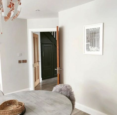 Colourtrend on Instagram: "If you are looking for a contemporary yet timeless shade for your space then look no further than #Subtle. Can you spot the glimpse of #TemplarGrey in @drawdagirl’s hallway too? 📸@drawdagirl #Colourtrend #AnyColourEveryFinish #Kitchen #InteriorInspiration" Temperance Colourtrend Paint, Colourtrend Paint, Dining Room Inspiration, Color Trends, Interior Inspiration, Room Inspiration, Hallway, Dining Room, Shades