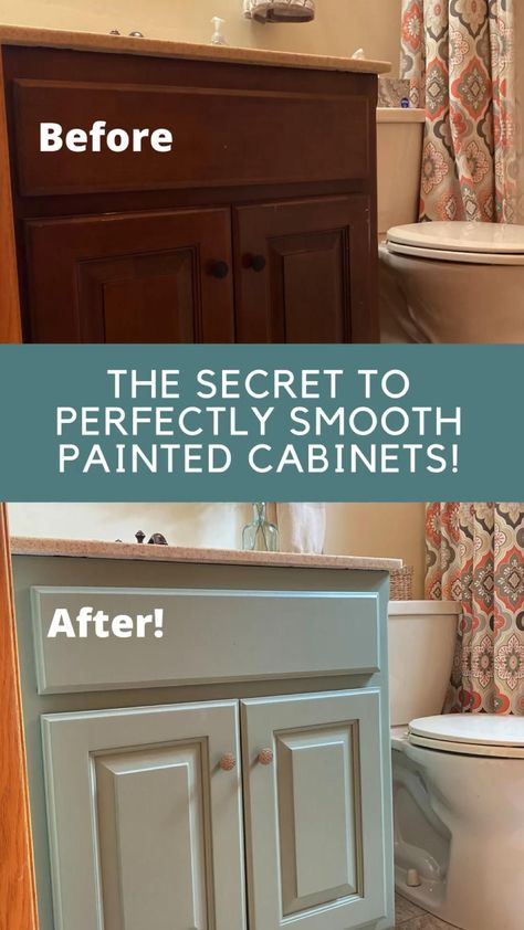 Paint Bathroom Cabinets, Kitchen Cabinets Painting, Diy Kitchen Cabinets Painting, How To Spray Paint, Paint Bathroom, Painting Bathroom Cabinets, Cabinet Painting, Cabinet Paint, Painted Cabinets