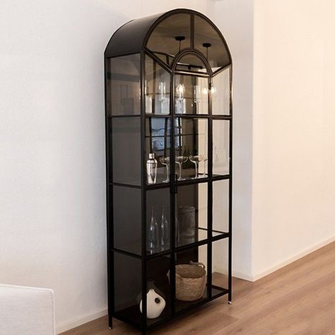 Studio Delta on Instagram: "This breathtaking custom piece has us drooling. Do you love our Arched Cabinet as much as we do? #proudlySA #studidelta #craftedbyhand #localbusiness #archeddisplaycabinet #displaycabinet #clearglass #archedtype #homeinterior #interiordesigns #storage #modernfurniture #furnitureonline" Teak Patio Table, Arched Cabinet, Glass Display Cabinet, Reeded Glass, Glass Cabinets Display, Wine Glass Rack, Steel Cabinet, Glass Side Tables, Glass Rack