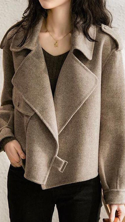 10% off first order Free shipping on orders over $100 Outfit Essentials, Coat Women Fashion, Wool Coat Women, Women Overcoat, Woolen Coat, Coat Women, Winter Jackets Women, Clothing Essentials, Short Coat