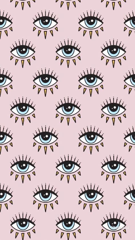 Eye Pattern Wallpaper, Evil Eye Art, Iphone Ideas, Eyes Wallpaper, Iphone Wallpaper Pattern, Hippie Wallpaper, Graphic Wallpaper, Backgrounds Phone Wallpapers, Cute Patterns Wallpaper