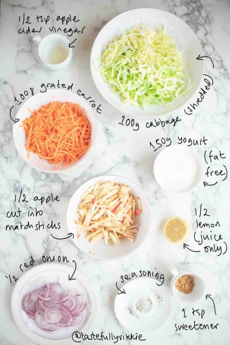 Coleslaw Salad Recipe Healthy, Coleslaw Sandwich Recipe, How To Make A Salad, Coleslaw Recipe Healthy, Easy Healthy Coleslaw, Sandwich Slaw, Sandwich Coleslaw, Coleslaw Healthy, Cole Slaw Salad