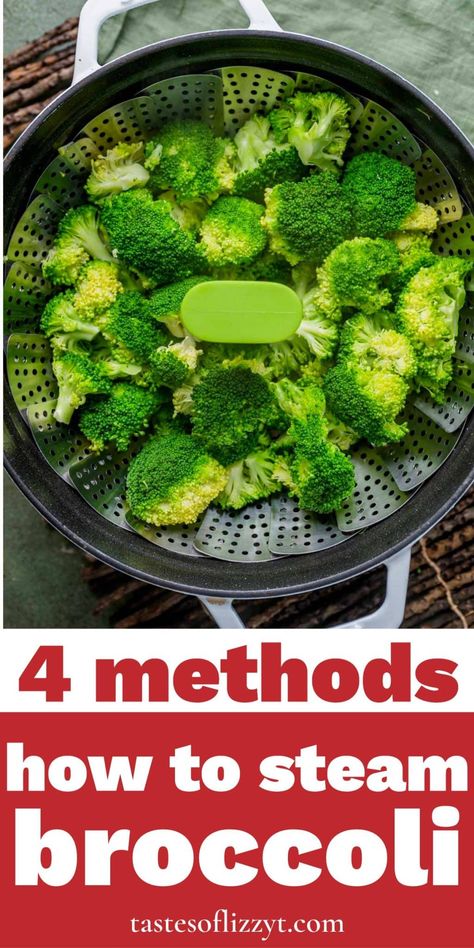 How To Steam Broccoli, Steamed Broccoli Recipes, Cooking Fresh Broccoli, Steam Broccoli, Seasoned Broccoli, Steak And Broccoli, Broccoli Side Dish, How To Cook Broccoli, Broccoli Stems