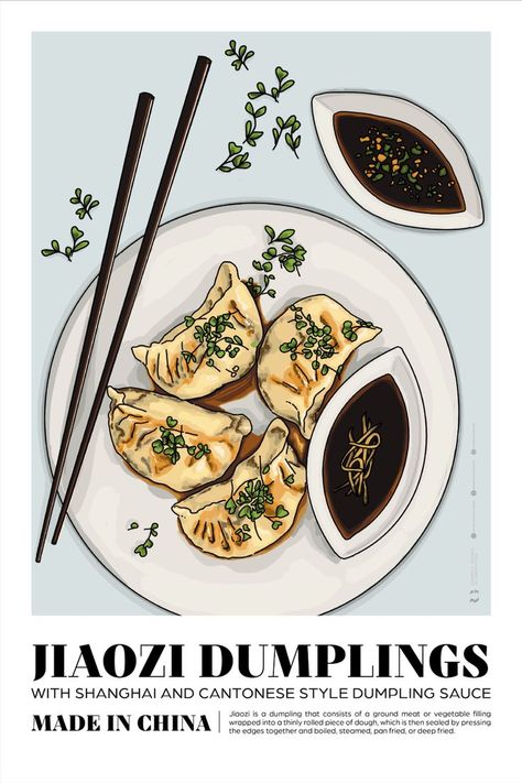 Dumpling Poster | Art Print | Food Poster | Wall Art | Kitchen Decor | Illustration | Chinese Food | Hand Drawn

Dumpling poster or art print. Hand drawn wall decor for fellow food lovers. Perfect for kitchen or dining room decor. Dumpling Poster, Dumpling Art, Japanese Food Art, Restaurant Poster, Decor Illustration, Food Illustration Art, Vintage Poster Design, Wall Art Kitchen, Food Painting