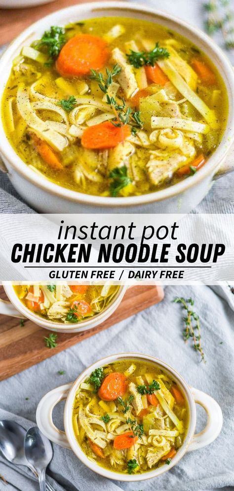 Paleo Chicken Noodle Soup Instant Pot, Gf Chicken Noodle Soup Crock Pot, Instant Pot Chicken Gluten Free, Gluten Free Chicken Soup Instant Pot, Gluten And Dairy Free Chicken Noodle Soup, Egg Free Chicken Noodle Soup, Gluten Free Chicken Noodle Soup Instapot, Frozen Chicken Noodle Soup Instant Pot, Instant Pot Chicken Noodle Soup Healthy