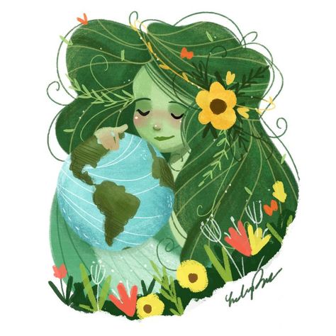 Día de la Tierra 2022 | Pinterest The Quibbler, Arte Yoga, Earth Drawings, Design And Illustration, Earth Art, The Emotions, Environmental Art, A Student, College Art