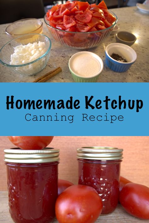 Take a day to make a batch of fresh, full-flavored ketchup for the year. Loaded with savory and sweet spices, this homemade ketchup for canning recipe comes from the approved Ball recipe. How To Can Ketchup, Homemade Catsup For Canning, Homemade Ketchup Canning Recipe, Homemade Canned Ketchup, Ketchup Recipes For Canning, Canned Ketchup Recipe, Canning Homemade Ketchup, Canning Catsup, Homemade Ketchup For Canning