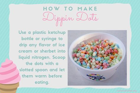 Homemade Dippin Dots, Dippin Dots Recipe, Dippin Dots Ice Cream, Ice Cream Drop, Chocolate Recipes Easy, Dippin Dots, Ice Cream Mixture, Liquid Nitrogen, Yogurt Flavors