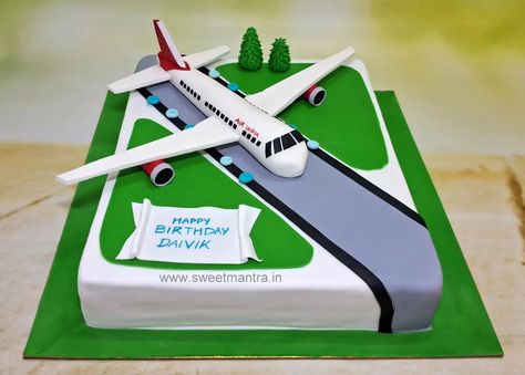 Aeroplane cake for kids birthday . . . #aeroplanecake #planecake #airportcake #cakeforson #cakeforboy #inpune #airindia #customisedcakeforson #bestinpune 🚗 Delivery in Pune ☎️ Contact 7058714701 🎂 Customized Designer cakes [aeroplanecakeinpune, airindiaplanecake, planecakeinpune, cakeforboysinpune, kidsbirthdaycakeinpune, cartoonthemecakepune, themecakeinpune, customcakeinpune, designercakeinpune, customizedcakeinpune, punehomebaker, homemadecakepune, fondantcakeinpune, semifondan... Cake For Kids Birthday, Aeroplane Cake, Plane Cake, Airplane Birthday Cakes, Cake For Kids, Customised Cakes, Designer Cakes, Airplane Party, Cake Online