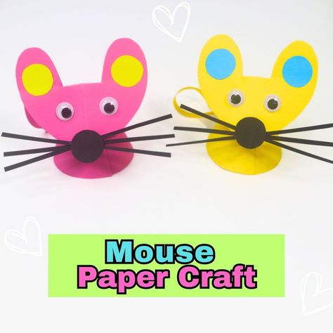 Easy Paper Mouse Craft | rat, paper, craft, tutorial, mouse | Learn how to make paper mouse in this easy DIY craft tutorial. This paper craft is made using a single paper circle cutout to make this cute mouse/ rat.... | By Crazy Paper Crafts | Facebook Mouse Crafts, Mouse Rat, Diy Craft Tutorials, Cute Mouse, Craft Tutorial, Easy Diy Crafts, How To Make Paper, Easy Diy, Paper Crafts