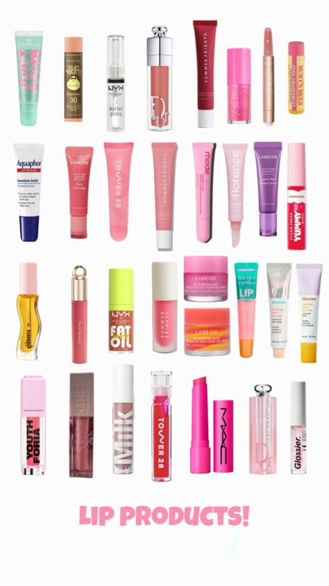 Viral lip products! #preppy #viral #lip #cleangirl Viral Lip Gloss, Trending Lip Gloss, Pink Lip Products, Viral Lip Products, Preppy Lip Products, Cheap Lip Products, Preppy Lip Gloss, Lip Products Aesthetic, Trending Makeup Products