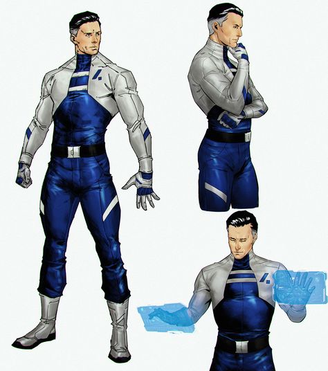 Pictures Of Cartoons, Reed Richards, New Superheroes, Marvel Concept Art, Cartoons Movies, Marvel Character Design, Superhero Suits, Mister Fantastic, Superhero Characters