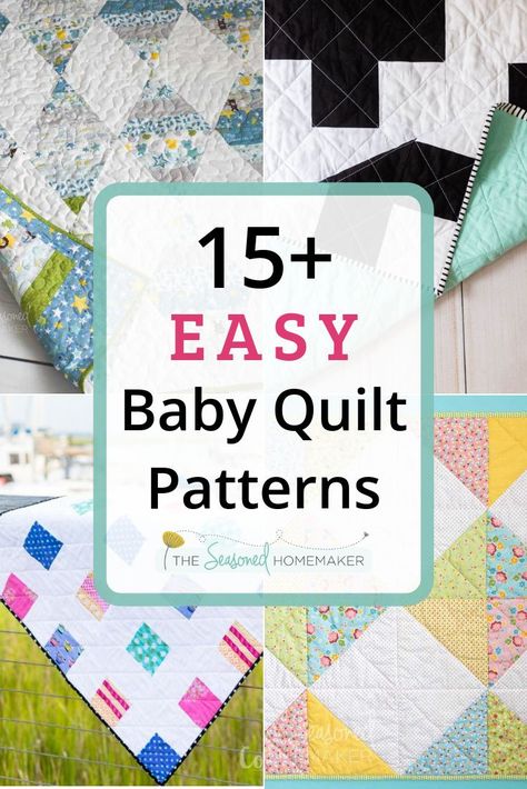 Everyone needs a simple baby quilt pattern in their arsenal. Find one that can be easily assembled and quilted and you’ll never wonder what to gift to give at the next baby shower you attend. #babyquilts #easybabyquilt #quiltingtips #firstquilt Baby Shower Diy Gift, Easy Baby Quilt Patterns, Gender Neutral Quilt, Baby Quilts Easy, Easy Baby Quilt, Free Baby Quilt Patterns, Quilt Pattern Easy, Crib Quilt Pattern, Quilt Patterns Easy