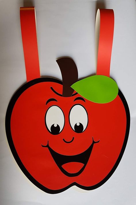 Apple Costume For Kids, Diy Fruit Costume, Fruit Fancy Dress, Apple Costume, Fruit Costumes, Kindergarten Decorations, Red Day, Hand Crafts For Kids, Preschool Art Activities