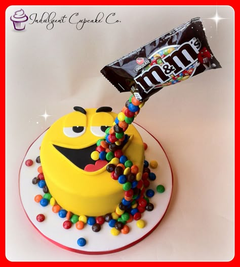 Mnm Cake, Sweetie Cake, Tårta Design, Anti Gravity Cake, M&m Cake, Cola Cake, Gravity Cake, Funny Birthday Cakes, Birthday Cake Ideas