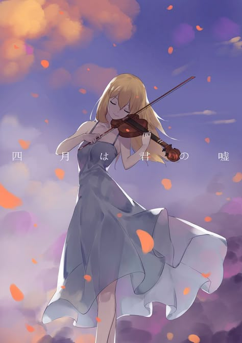 Your Lie In April Anime, You Lie In April, Your Lie In April, Anime Wallpapers, Violin, Anime Wallpaper, Manga Anime, Anime Art, Wallpapers