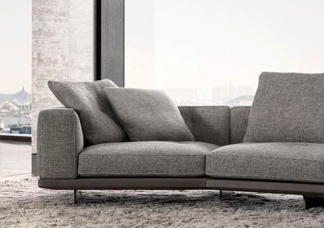 Dylan Minotti Sofa, Scandinavian Sofas, Low Sofa, Urban Apartment, Modular Seating, Sofa Modern, Modern Muse, Organic Lines, Sendai