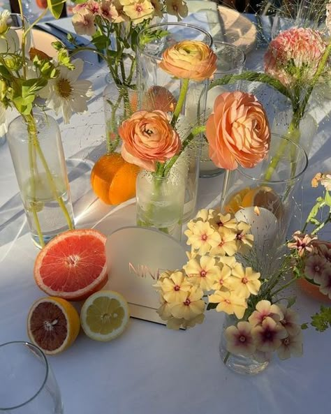 Mountain Terrace, Fruit Wedding, Engagement Dinner, Citrus Wedding, Wedding Mountain, Wedding Table Flowers, Bay Area Wedding, Sunset Wedding, Garden Party Wedding