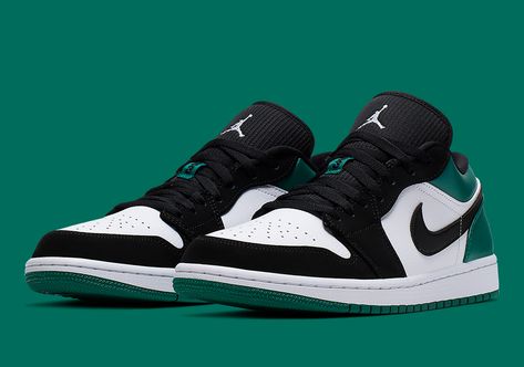 The Air Jordan 1 Low Mystic Green Is Available Now Jordan 1 Low Mystic Green, Air Jordan 1 Low White, Kick Rocks, Nike Fashion Shoes, Jordan Shoes Girls, Shoes Sneakers Jordans, All Nike Shoes, Nike Air Shoes, Nike Air Jordan Retro