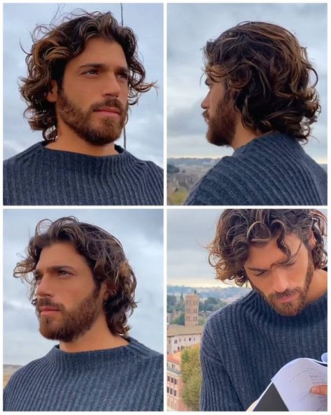 Male Midlength Hairstyles, Medium Length Hair Men Back View, Mid Length Curly Men’s Cut, Medium Men’s Curly Haircut, Loose Curls Medium Length Hair Men, Men Medium Length Hair Curly, Mens Long Hair Curly, Longer Hairstyles For Men With Wavy Hair, Men’s Medium Long Hair