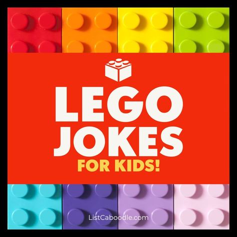 The best Lego jokes for kids of all ages. Lego Funny, Lego Puns, Step On A Lego Funny, Lego Quotes, Lego Sayings, Lego Jokes, Lego Words, Xmas Jokes, Lego Memes