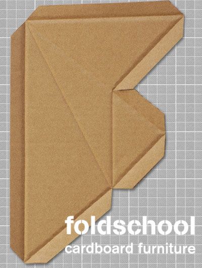 Foldschool Furniture | the ReFab Diaries Triangular Table, Origami Furniture, Cardboard Chair, Diy Kids Furniture, Cardboard Design, Paper Furniture, Cardboard Toys, Paper Engineering, Senior Project