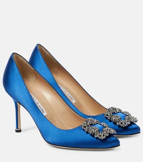 Manolo Blahnik for Women | Mytheresa Manolo Blahnik Hangisi Outfit, Josephine Bonaparte, Manolo Blahnik Blue, Manolo Blahnik Pumps, Manolo Blahnik Hangisi, Manolo Blahnik Heels, Mid Heels Pumps, Designer Pumps, Manolo Blahnik Shoes