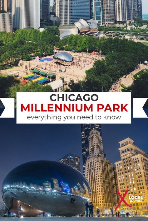 Millennium Park in downtown Chicago is the city's most popular attraction. With free concerts during the summer, ice skating during the winter, Lurie Gardens, and more, there is so much to do in Millennium Park. #USA #Chicago #millenniumpark #thingstodo #midwesttravel Chicago Parks, Millennium Park Chicago, Chicago Park, Fellow Travelers, Midwest Travel, Millennium Park, Chicago Travel, Usa Travel Guide, Downtown Chicago