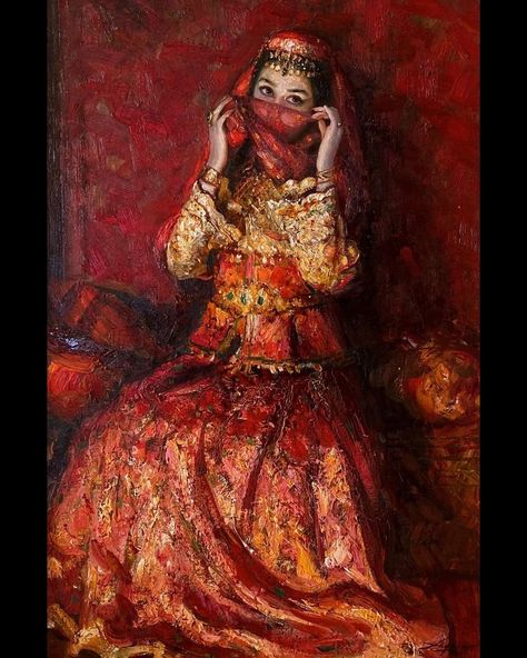 Dancing Art, National Dress, Oil Canvas, Arabian Nights, Azerbaijan, Sounds Like, Art Works, Art History, Painter