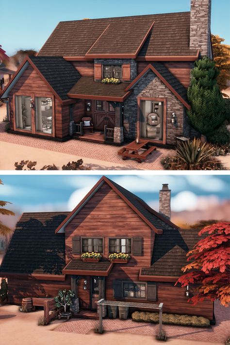 Created for: The Sims 4

Thornhill is a Detached Family Home perfect for a family of 4.
It's built on a 20 x 20 lot in Chestnut Ridge. There is a Living Room, Kitchen, Study, Laundry, 2 Bedrooms, and 3 Bathrooms.
Outside is a BBQ and eating area and a Horse Stable.
All for only $73609 Simoleons

No Custom Content is required for this home.

Download @ https://www.thesimsresource.com/downloads/1677076 Sims 4 Family House, Ranch House Floor Plans, Sims 4 Family, Horse Stable, Vintage House Plans, Sims 4 House Design, Sims House Plans, Family Of 4, Sims 4 Build