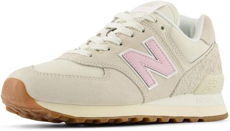 Amazon.com | New Balance Women's 574 V2 Sea Salt Sneaker | Road Running Pink Sea Salt, Pink Sea, New Balance Women, Trendy Sneakers, Road Running, Athletic Fashion, Sea Salt, Running Errands, New Balance