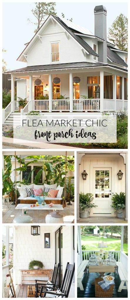 10 fabulous front porch ideas that will make your friends & family eager for an invite this summer. Whether you have a front porch or not these bold & creative ideas can be applied to any outdoor space. Porch Life, City Farmhouse, Porch Addition, Building A Porch, Summer Porch, Farmhouse Porch, Front Porch Ideas, House With Porch, Front Porch Decorating