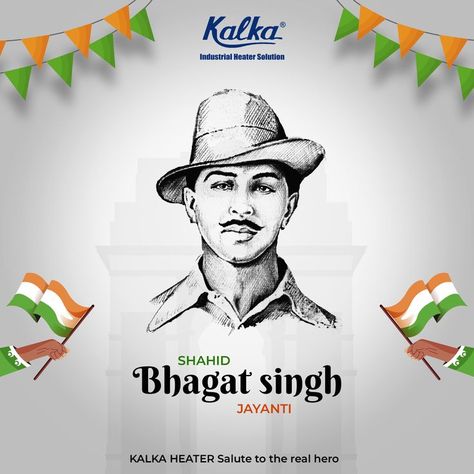 Kalka Engineering Works Wishes you Shahid Bhagat Singh Jayanti 2022! Shahid Bhagat Singh Jayanti, Shahid Bhagat Singh, Bhagat Singh Jayanti, Bhagat Singh, Engineering Works, Karl Marx, Real Hero, Albert Einstein, Einstein