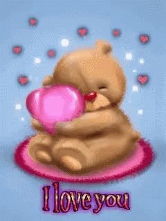 I Love You Teddy Bear GIF - I Love You Teddy Bear - Discover & Share GIFs Animated Screensavers, Teddy Bear Quotes, Granddaughter Quotes, I Love You Animation, Teddy Bear Day, Hugs And Kisses Quotes, Bear Gif, Bear Quote, I Love You Images