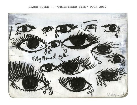 Tour Dates | Beach House ‘Frightened Eyes’ 2012 Beach House Music, Beach House Band, Beach House Tour, Dorm Wall Art, Beach House Art, Aesthetic Board, Home Tattoo, Tour Posters, Tour Dates