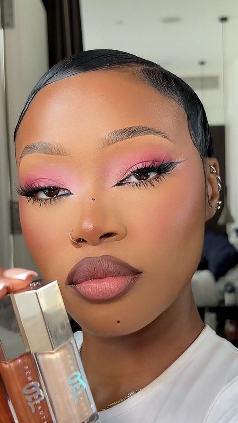 Flawless Face Makeup, Birthday Makeup Looks, Under Eye Makeup, Everyday Makeup Tutorials, Makeup For Black Skin, Work Makeup, Makeup Tutorial Eyeshadow, Ethereal Makeup, Unique Makeup