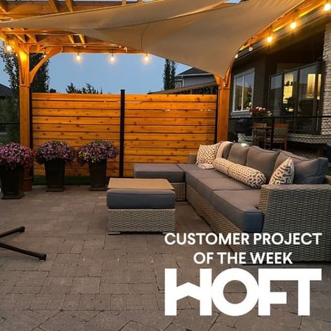 HOFT Solutions (@hoft_solutions) • Instagram photos and videos Hoft Solutions, Treated Wood Deck, Wood Architecture, Diy Fence, Wood Deck, Be Happier, Summer Photos, Outdoor Sectional Sofa, Fencing