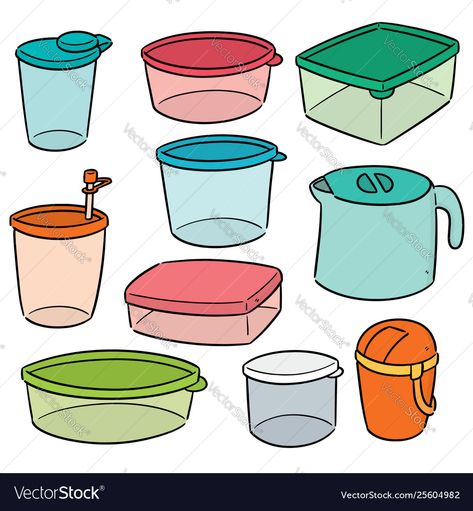 Kitchen Container Organization, Container Drawing, Gacha Props, Dope Tattoos For Women, Kitchen Containers, Plastic Container, Container Organization, Paper Book, Dope Tattoos