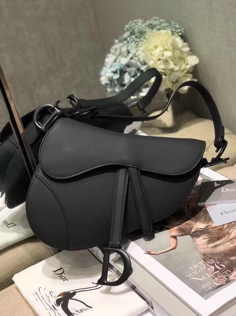 Dior Saddle Bag Black Dior Saddle Bag Black, Christian Dior Saddle Bag, Black Saddle Bag, Dior Saddle, Book Tote Bag, Book Flowers, Maria Grazia Chiuri, Maria Grazia, Dior Handbags