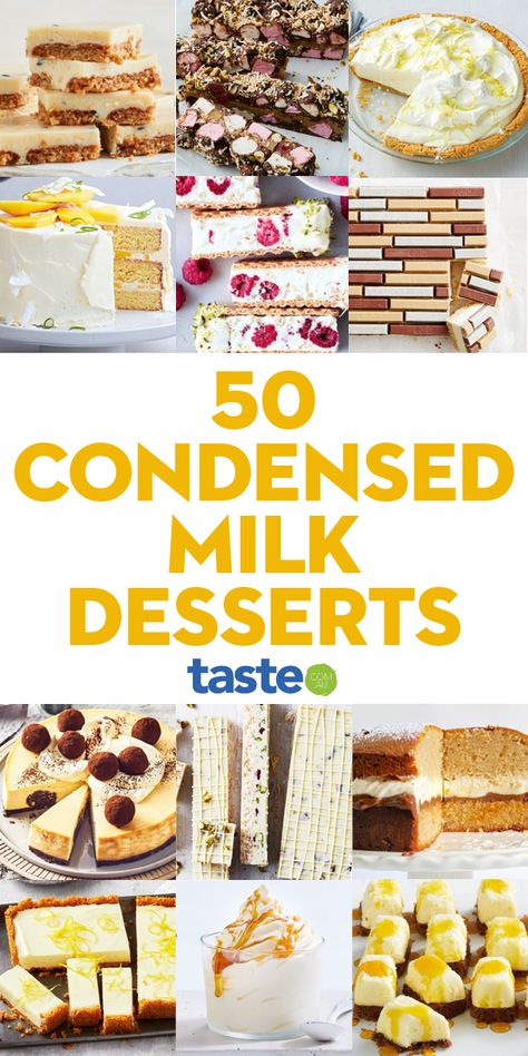 Sweetened Condensed Milk Desserts, Condensed Milk Recipes Easy, Recipes Using Condensed Milk, Eagle Brand Recipes, Condensed Milk Recipes Desserts, Condensed Milk Desserts, Milk Recipes Dessert, Sweetened Condensed Milk Recipes, Condensed Milk Cake