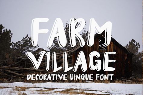 Farm Village is a unique display font, carefully handcrafted to become a true favorite. Its casual charm makes it appear wonderfully down-to-earth, readable and, ultimately, incredibly versatile. This font will look outstanding in any context, whether it’s being used on busy backgrounds or as a standalone headline! Try before you buy Farm Village font for […] Get your free download of the Farm Village Fon... Glyph Font, Farm Village, Twitter Logo, Microsoft Office Word, Luxury Font, Office Word, Village Display, Commercial Fonts, Unique Display