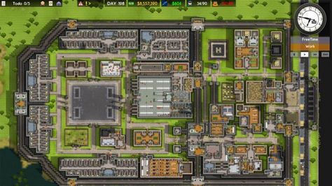 Welcome to the perplexing world of Prison Architect. Prison Architect Layout, Prison Architect, Management Games, Prison Guard, Entrance Design, New Video Games, Unusual Design, Architect Design, Indie Games