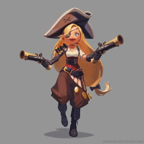 Jean Kim - Pirates Pirate Elements, Pirate Cartoon, Pirate Island, Sea Battle, Pirate Fashion, Pirate Art, Picture Books Illustration, Pirate Woman, Action Movie