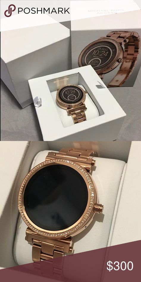 Mk smart watch Mk smart watch - Rose Gold brand new - comes with box and charger MK Accessories Watches Gold Digital Watch Woman, Mk Smart Watch Women, Womens Smart Watch, Mk Watch Women Rose Gold, Fashion Watches For Women, Michael Kors Smart Watch Women, Wache Design For Women, New Watches Women Style, Branded Watches Women Luxury