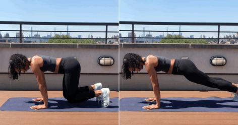 How to Do a Bear Hold With a Plank | POPSUGAR Fitness Bear Plank, Plank Benefits, Plank Position, High Plank, Purposeful Life, Technology World, Plank Workout, Popsugar Fitness, Lifestyle Health