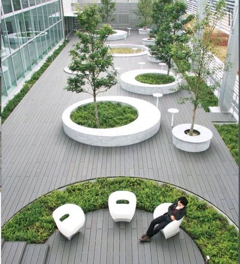 Concrete Patios, Urban Landscape Design, Pergola Attached To House, Areas Verdes, Easy Landscaping, Landscape Architecture Design, Patio Roof, W Hotel, Rooftop Garden