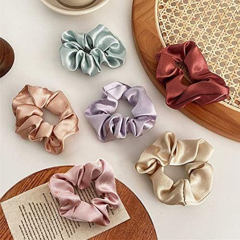 Get your hair safe from breakage and hair fall with the silk scrunchies set in assorted colours Hair Tie Accessories, Women Hair Accessories, Satin Scrunchies, Satin Set, Silk Satin Fabric, Normal Hair, Hair Scrunchies, Elastic Hair Bands, Hair Bands